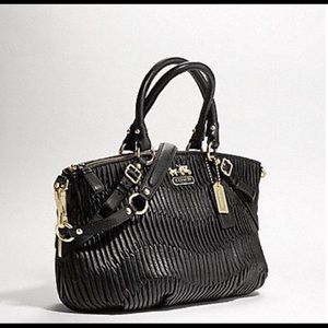 Coach Madison pleaded leather bag